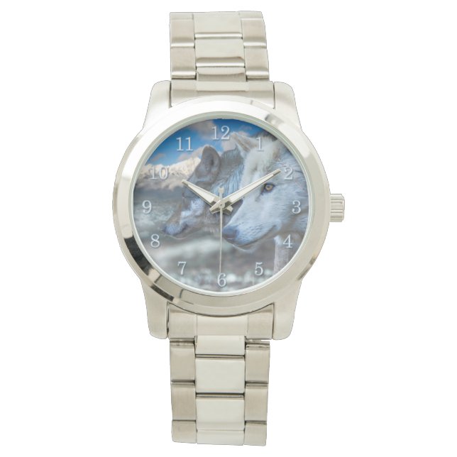 Montre Loup gris SENTINEL LOOLES (devant)