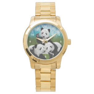 Montre L'ours panda CUB aiment
