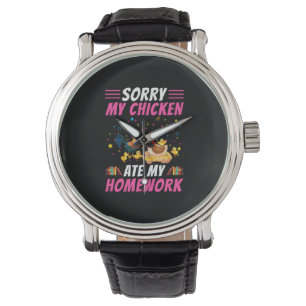 Montre Louvain de poulet Mon poulet a mangé mes devoirs
