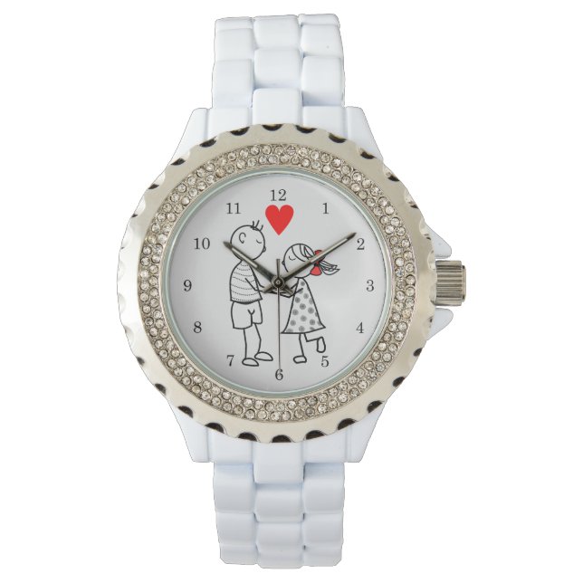 Montre Love Couple Watch Cadeau (devant)