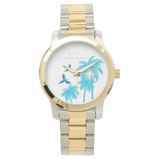 Montre Love Letter Design - Love, Summer xxoo (devant)