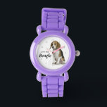 Montre Love My Beagle Watch<br><div class="desc">Cette montre est un cadeau fantastique pour tout amoureux Beagle.</div>