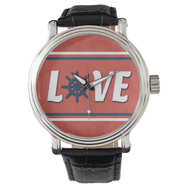 Montre Love nautique design (devant)