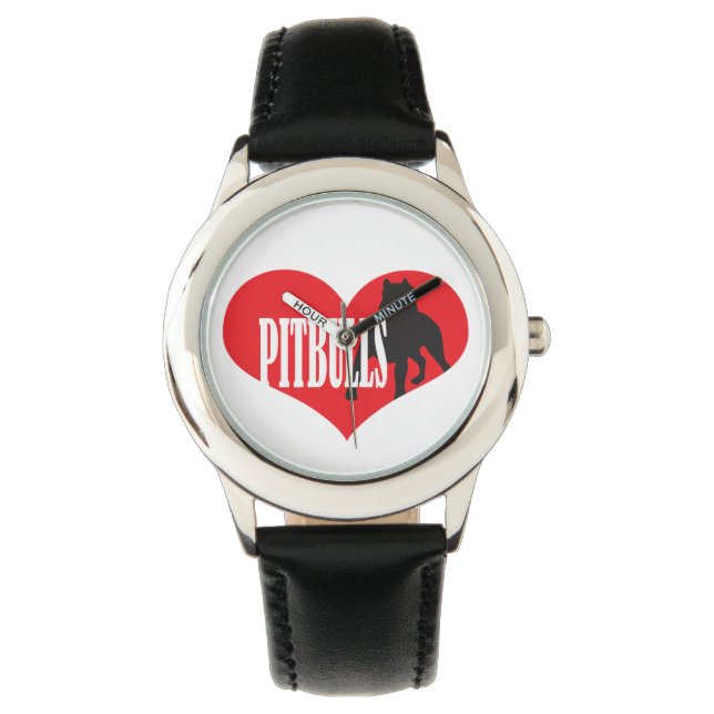 Montre Love Pitbulls (devant)