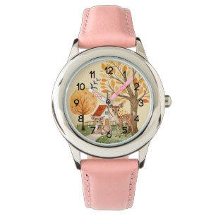 Montre Lovely Woodland Deer Campagne Accueil Enfants