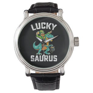 Montre Lucky Saurus Dinosaur T Rex St Patrick's Day