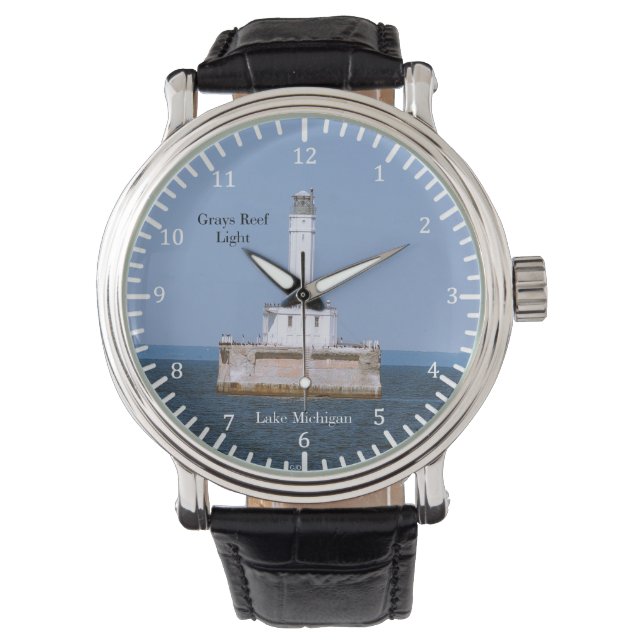 Montre lumineuse Gris Reef (devant)