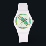 Montre Lumineuse libellule Pastel par Vanna Lam<br><div class="desc">Créée par Vanna Lam, cette libellule lumineuse est peinte dans des couleurs pastel. Vous ne trouverez peut-être pas son genre dans la nature, mais c'est néanmoins une création étonnante. Commandez votre impression dès aujourd'hui !</div>