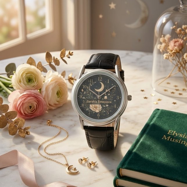 Montre Lunaire Florale Céleste (Créateur téléchargé)