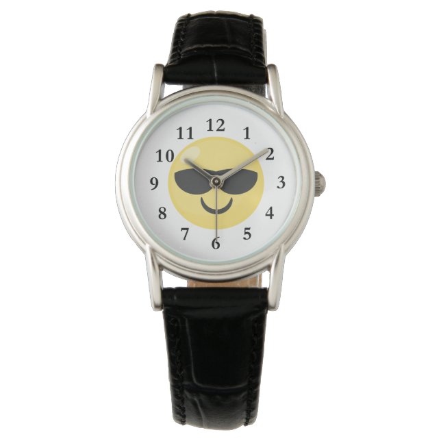 Montre Lunettes de soleil Cool Emoji Watch (devant)