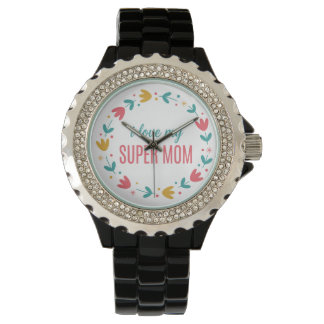 Montre Luxe en Métal Argenté Lien Je T'aime Ma Sup