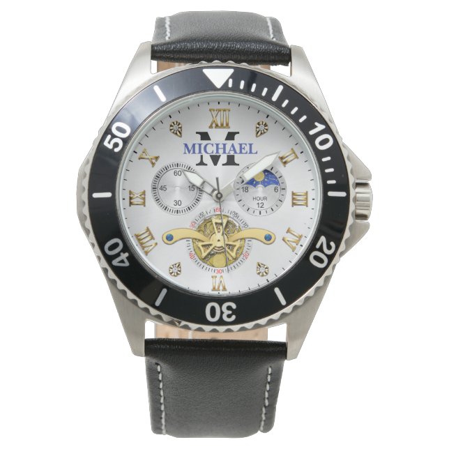 Montre Luxury White Elegant Automatic  (devant)