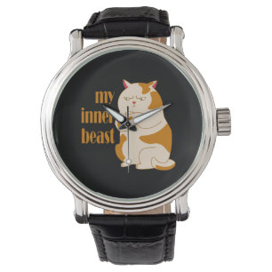 Montre Ma bête intérieure fainéante citation de motivatio