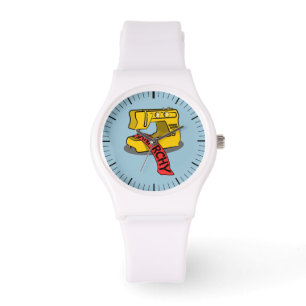 Montre Machine à coudre jaune anarchie