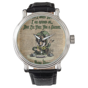 Montre Mad Hatter, Alice Au Pays Des Merveilles, Citation
