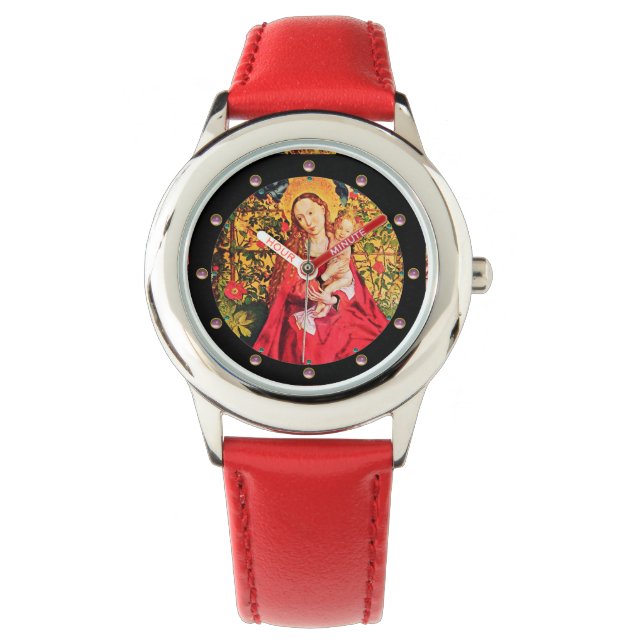 MONTRE MADONNA DU ROSE BOWER, PINK AMÉTHYST GEMS (devant)