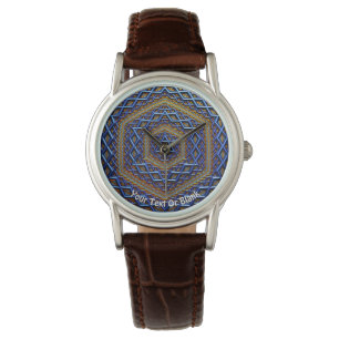 Montre Magène métallique orné David