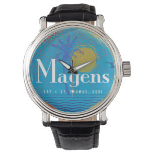 Montre Magens Bay Mid Century Retro USVI St. Thomas