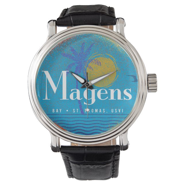 Montre Magens Bay Mid Century Retro USVI St. Thomas (devant)