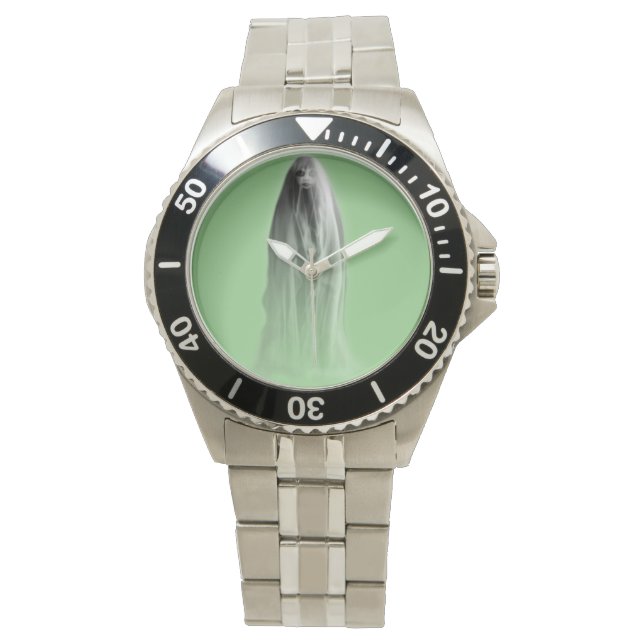 Montre Magie Lune : Bracelet en acier inoxydable Hallowee (devant)