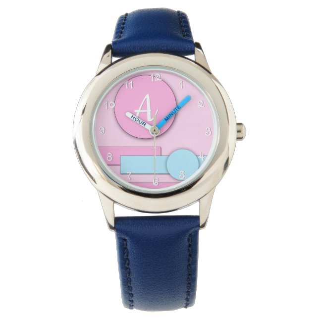 Montre Magnifique Monogramme Monographie Pour Enfants (devant)