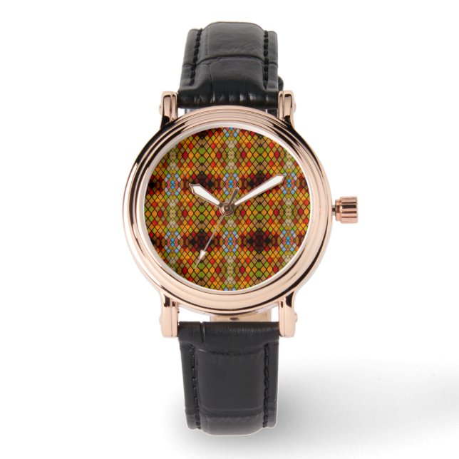 Montre Magnifique motif de vitrail  (Recto)