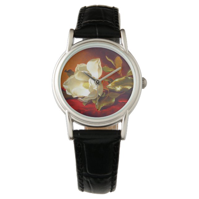 Montre Magnolia sur Red Velvet Martin Johnson Heade (devant)