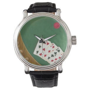 Montre Main de poker de gain six à Dix