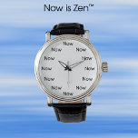 Montre Maintenant est Zen™ - Mindfulness Taoïste Bouddhis<br><div class="desc">La Montre Now is Zen - Maintenant avec un cadran plus grand et plus facile à lire que l'original. La montre parfaite pour ceux qui pratiquent la méditation de pleine conscience, étudient le bouddhisme zen, le taoïsme ou d'autres philosophies orientales, ou ont simplement appris que le temps n'est qu'une illusion...</div>