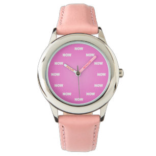 Montre "MAINTENANT" observez (le rose)