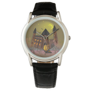 Montre Maison de sorcière éffrayante Halloween et château