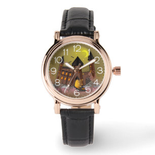 Montre Maison de sorcière Halloween effrayante et château