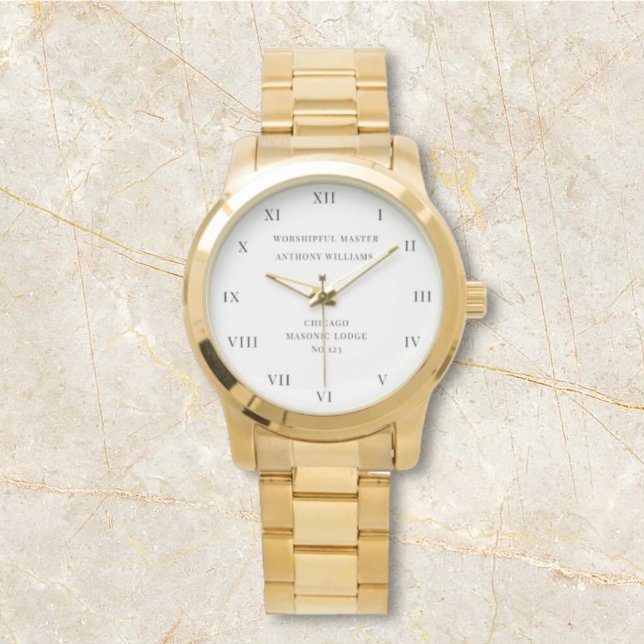 Montre Maître Freemason Masonic Lodge (Créateur téléchargé)