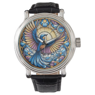 Montre Majestic Bluebird Under the Golden Sun