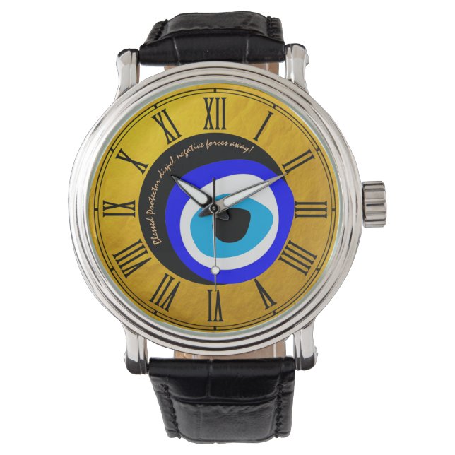 Montre Malin Oeil Talisman & Arabe Amulet /Grec Béni (devant)