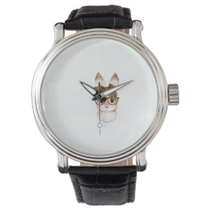 Montre Maman lapin de Pâques mignon année du léopard de P