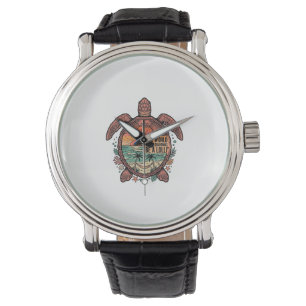 Montre Mamie drôle Turtle Beach Vintage Shirt Design_1