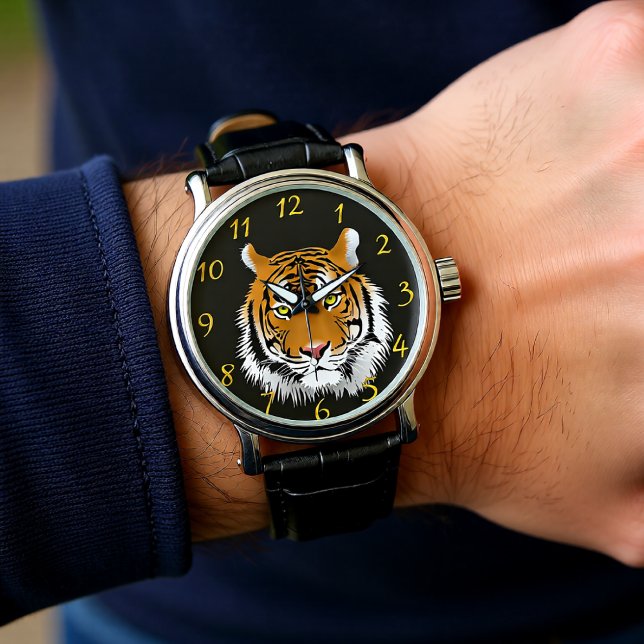 Montre Man cave with a Tiger (Créateur téléchargé)