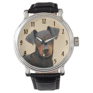 Montre Manchester Terrier Peinture Art animal original