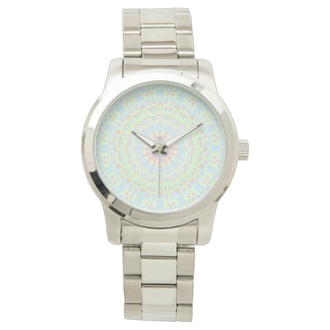 Montre Mandala coloré (devant)