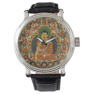 Montre Mandala complet peint bhoutanais