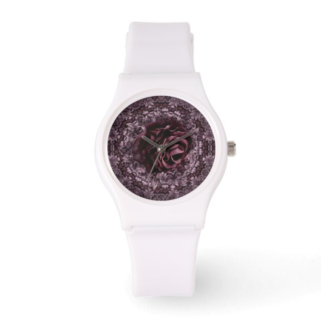Montre Mandala de rose  (Recto)