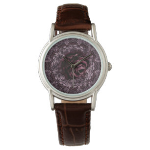 Montre Mandala de rose 