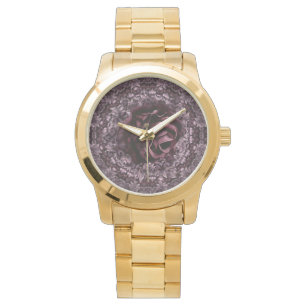 Montre Mandala de rose 