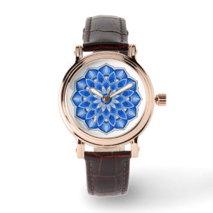 Montre Mandala en bleu
