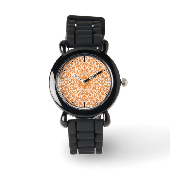 Montre Mandala Orange (Recto)