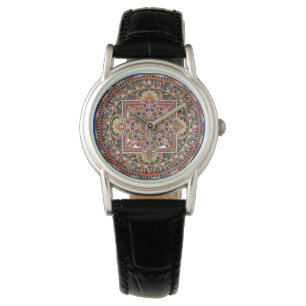 Montre Mandala Tantric tibétain vintage de bouddhisme