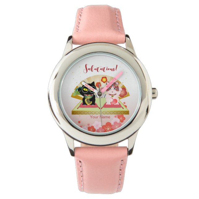 Montre Maneki Neko Lucky Poiluna (devant)