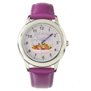 Montre Manger plus de plantes lettrage de lettre de motiv