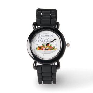 Montre Mangez plus de plantes frais motivation salade let